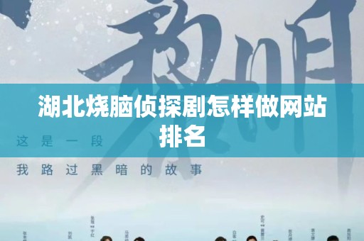 湖北烧脑侦探剧怎样做网站排名