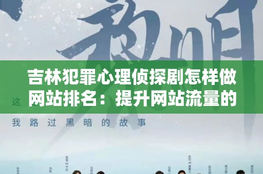 吉林犯罪心理侦探剧怎样做网站排名：提升网站流量的有效策略