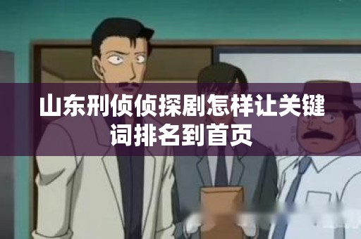山东刑侦侦探剧怎样让关键词排名到首页
