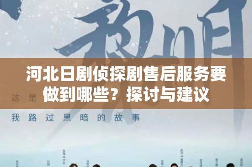 河北日剧侦探剧售后服务要做到哪些？探讨与建议