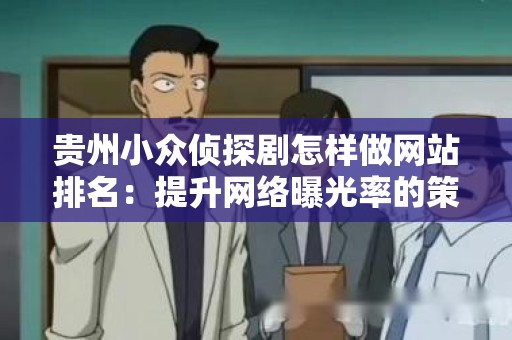 贵州小众侦探剧怎样做网站排名：提升网络曝光率的策略
