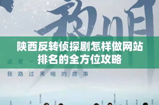 陕西反转侦探剧怎样做网站排名的全方位攻略