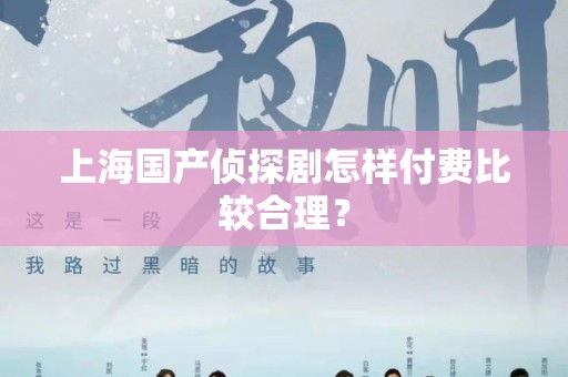 上海国产侦探剧怎样付费比较合理？