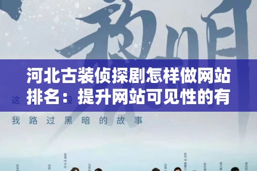 河北古装侦探剧怎样做网站排名：提升网站可见性的有效策略
