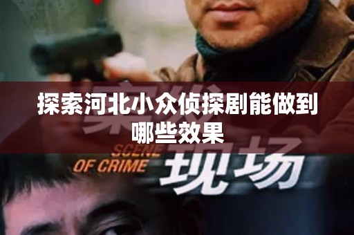 探索河北小众侦探剧能做到哪些效果