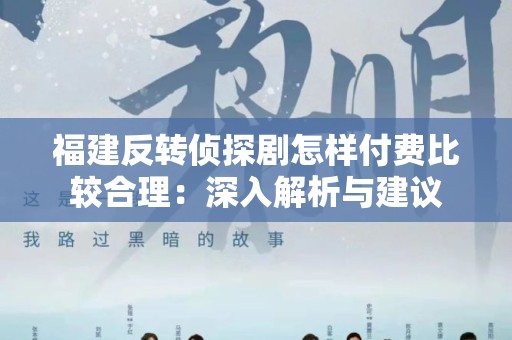 福建反转侦探剧怎样付费比较合理：深入解析与建议