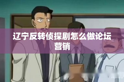 辽宁反转侦探剧怎么做论坛营销
