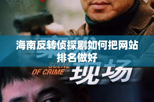 海南反转侦探剧如何把网站排名做好