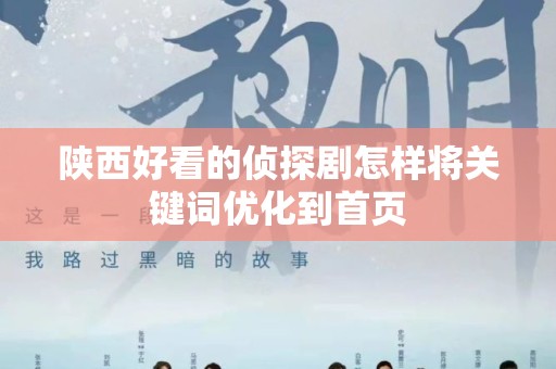 陕西好看的侦探剧怎样将关键词优化到首页