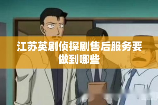 江苏英剧侦探剧售后服务要做到哪些