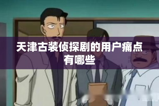 天津古装侦探剧的用户痛点有哪些