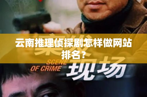 云南推理侦探剧怎样做网站排名？