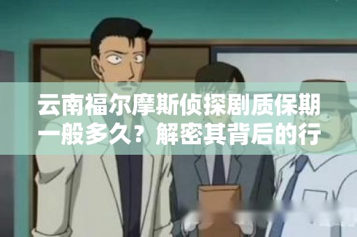 云南福尔摩斯侦探剧质保期一般多久？解密其背后的行业标准与保质政策