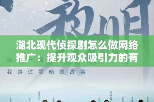 湖北现代侦探剧怎么做网络推广：提升观众吸引力的有效策略