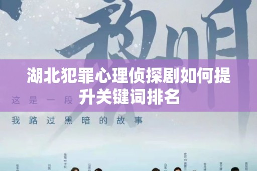 湖北犯罪心理侦探剧如何提升关键词排名