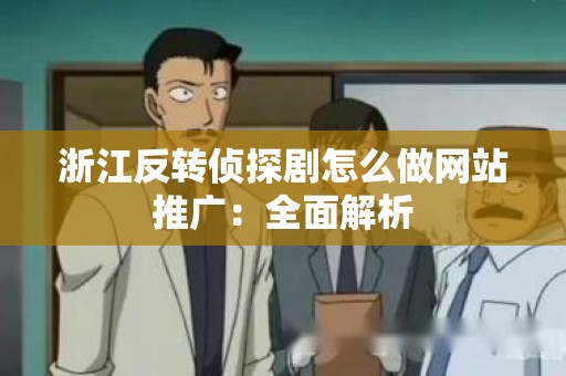 浙江反转侦探剧怎么做网站推广：全面解析