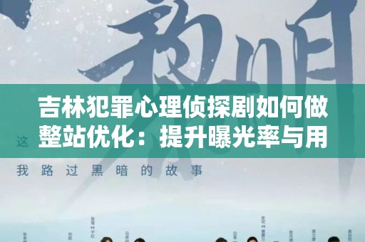 吉林犯罪心理侦探剧如何做整站优化：提升曝光率与用户体验
