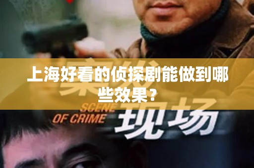 上海好看的侦探剧能做到哪些效果？
