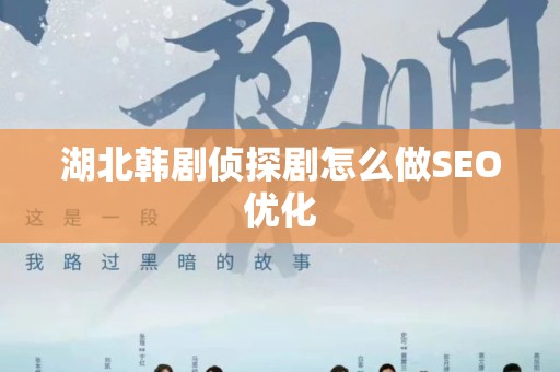 湖北韩剧侦探剧怎么做SEO优化
