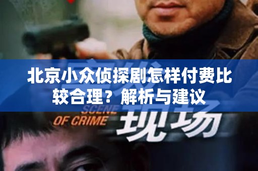 北京小众侦探剧怎样付费比较合理？解析与建议