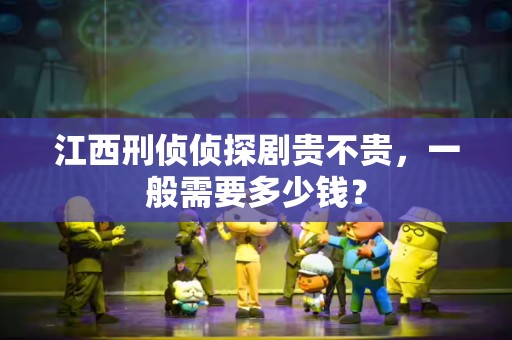 江西刑侦侦探剧贵不贵，一般需要多少钱？
