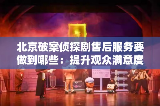 北京破案侦探剧售后服务要做到哪些：提升观众满意度的关键