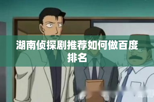 湖南侦探剧推荐如何做百度排名