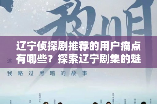 辽宁侦探剧推荐的用户痛点有哪些？探索辽宁剧集的魅力与挑战