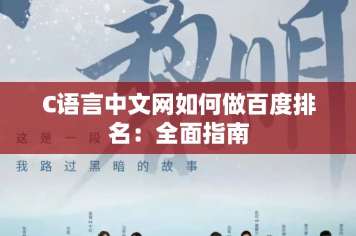 C语言中文网如何做百度排名：全面指南