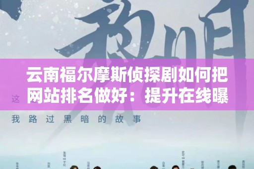 云南福尔摩斯侦探剧如何把网站排名做好：提升在线曝光率的策略