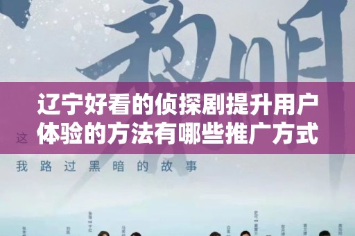 辽宁好看的侦探剧提升用户体验的方法有哪些推广方式有哪些