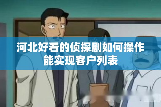 河北好看的侦探剧如何操作能实现客户列表
