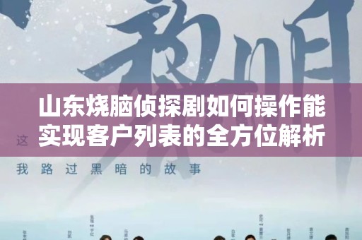 山东烧脑侦探剧如何操作能实现客户列表的全方位解析