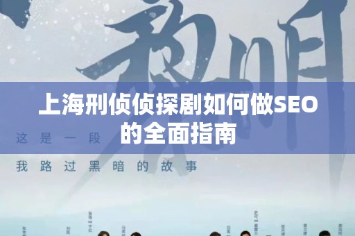 上海刑侦侦探剧如何做SEO的全面指南