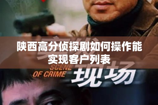 陕西高分侦探剧如何操作能实现客户列表