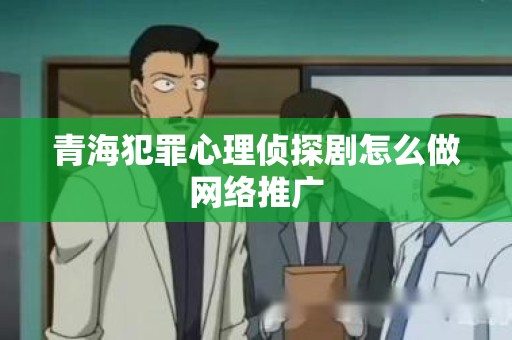 青海犯罪心理侦探剧怎么做网络推广