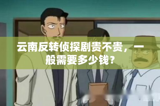 云南反转侦探剧贵不贵，一般需要多少钱？