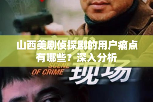 山西美剧侦探剧的用户痛点有哪些？深入分析