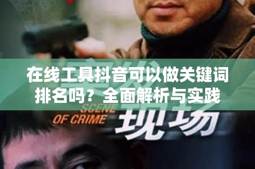 在线工具抖音可以做关键词排名吗？全面解析与实践