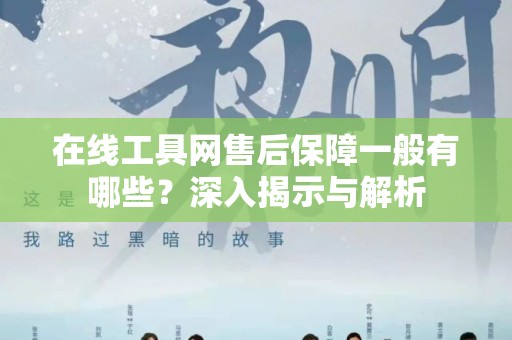 在线工具网售后保障一般有哪些？深入揭示与解析