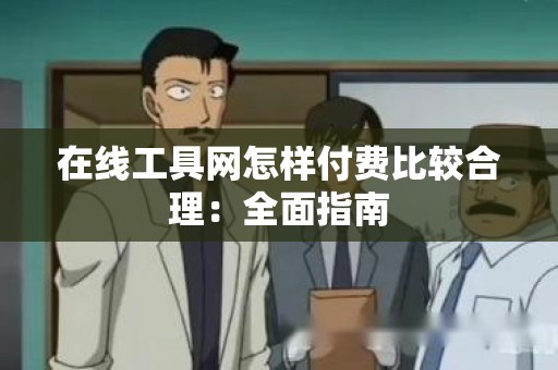 在线工具网怎样付费比较合理：全面指南