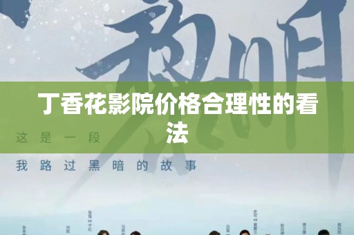 丁香花影院价格合理性的看法