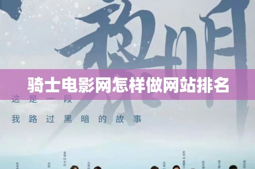 骑士电影网怎样做网站排名