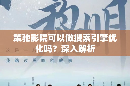 策驰影院可以做搜索引擎优化吗？深入解析