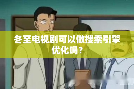 冬至电视剧可以做搜索引擎优化吗？