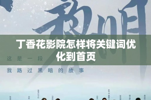 丁香花影院怎样将关键词优化到首页