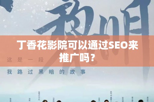 丁香花影院可以通过SEO来推广吗？