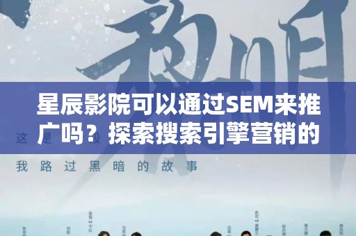 星辰影院可以通过SEM来推广吗？探索搜索引擎营销的可能性