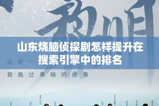 山东烧脑侦探剧怎样提升在搜索引擎中的排名