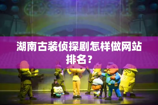 湖南古装侦探剧怎样做网站排名？